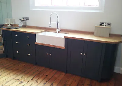 £2850 • Buy Painted Free Standing Kitchen Belfast Sink Unit Cupboards 