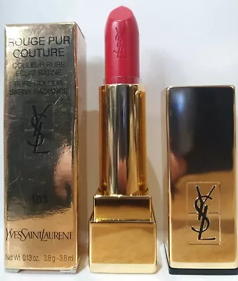 Yves Saint Laurent Rouge Pur Couture Pure Colour Satin Radiance 103 Prete A Tout • £18