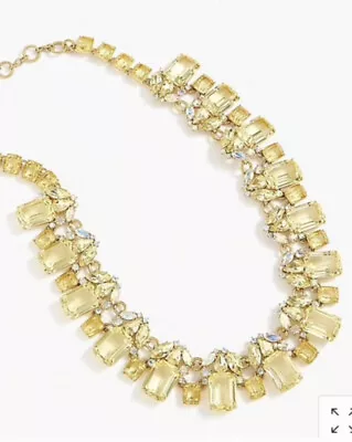 J. Crew Cluster Drop Stone Statement Necklace • $118