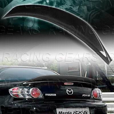 Real Carbon Fiber Rear Duckbill Trunk Lid Spoiler Wing Fit 04-11 Mazda Rx-8 Rx8 • $169.95