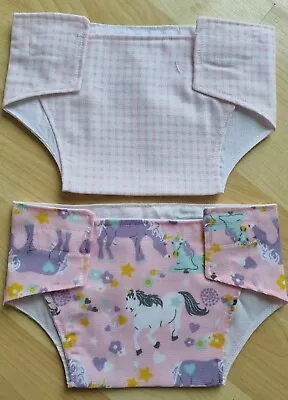 SALE Set Of 2 Nappies For 17-19 InchDolls/Baby Annabell/Luvabella/CHOU CHOU (6) • £2.99