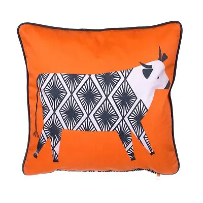 Ulster Weavers Curious Cows 100% Cotton Filled Cushion - 33cm X 33cm • £7.95