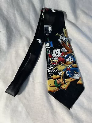 Mickey Unlimited Disney Movie Set Necktie Tie Director Goofy Donald Duck Pluto • $16.20