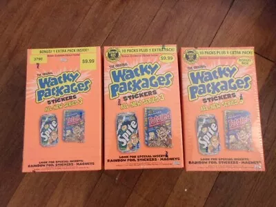 2006 Topps Wacky Packages ANS3 Set Of Three Bonus Boxes Brand New! • $65