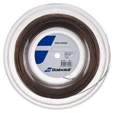 Babolat RPM POWER 17G 1.25mm (Electric Brown) 660ft 200m Reel Tennis String • $152