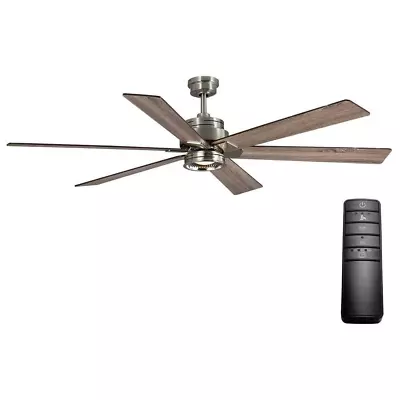 Ceiling Fan Light Kit 70 In. 100 Rpm Modern LED Reversible Motor Brushed Nickel • $199