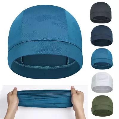 Sports Skull Cap Sweat Wicking Helmet Liner Quick Dry Beanie Hat For Men Women • $6.99