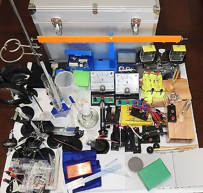 School Physics Lab Experiment Kit Set Mechanics Electromagnetism Optics New • $359.90