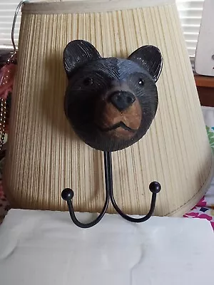 Plastic Bear Head Wall Mount Coat Hanger • $8