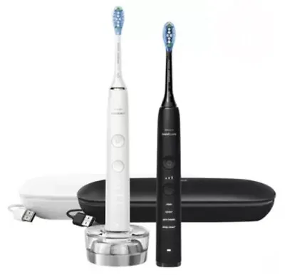 Philips Sonicare DiamondClean 9000 Black & White Electric Toothbrush Value Pack • $499