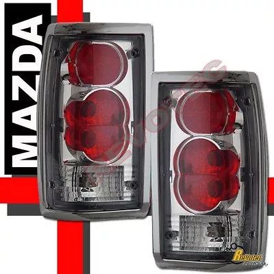 86-93 Mazda B2000 B2200 B2600 Pickup Chrome Tail Lights Lamps 1 Pair 87 88 89 90 • $85