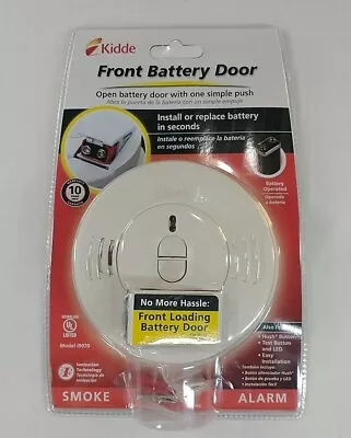 NEW KIDDE FRONT BATTERY DOOR SMOKE ALARM With Hush Button Test Button And LED • $12.99