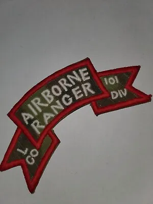 1960s US Army Vietnamese Made 101st Airborne Division Ranger Scroll Patch L@@K!! • $29.97