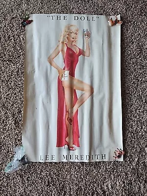 The DOLL Sexy Girl LEE MEREDITH Beer Poster MILLER LITE Advertising 30  X 19.5  • $34.99