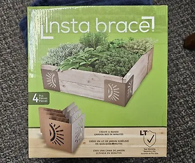 Insta Brace: Tool-Free Quick Assembly Metal Garden Bed Corner Brackets Kit -NEW • $32.97