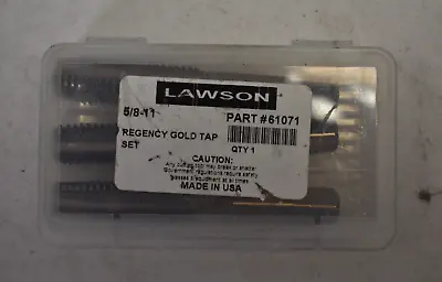 Lawson 3 PIece Regency 4 Flute HSS Plug Hand Taps 5/8 -11 61071 Genuine OEM • $28.99