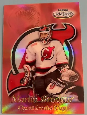 1999-00 Topps Gold Label Quest For The Cup Black #QC5 Martin Brodeur • $15.99