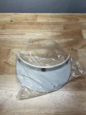 Vintage White Bubble Visor 3 Snaps Motorcycle Helmet Shade Harley • $49.99