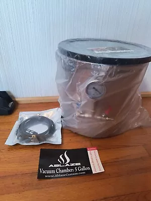 5 Gallon Gal Vacuum Chamber Stainless Steel Degassing Urethanes Silicone Epoxies • $93.50