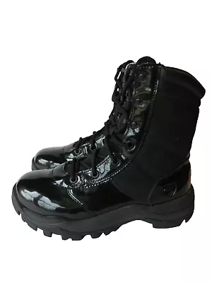 Galls 8 Inch Hi Gloss Duty Black Boots Mens Sz 8M Police/Law Enforcement EUC • $49.95