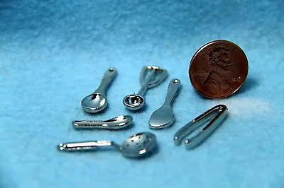 Dollhouse Miniature Kitchen Gadgets / Utensils Set Of 6 ~ G8225 • $7.64