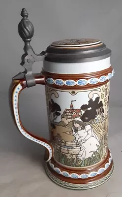 Mettlach Villeroy Boch Brothers Grimm Beer Stein 2902 Frog Prince Snow White   • $89.95