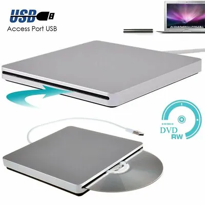 £18.79 • Buy USB External Slot DVD CD RW Drive Burner Superdrive For Apple Macbook Pro IMAC
