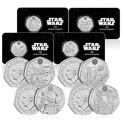 Koin Club Royal Mint Star Wars Brilliant Uncirculated 50p Bundle - All 4 Coins • £26.99