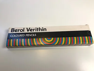 £7 • Buy 12 Vintage Berol Verithin Coloured Pencils Colour Sienna Brown 746