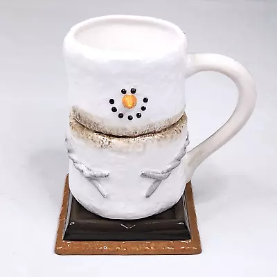 S’mores Marshmallow Snowman Hot Cocoa Chocolate Mug Cup Midwest Of Cannon Falls • $11.99