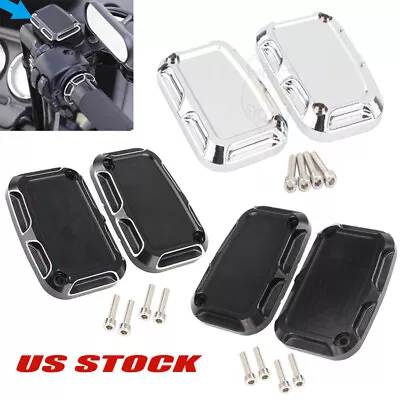 Front Brake Master Cylinder Cover Cap For Harley Touring Electra Glide Road King • $14.81