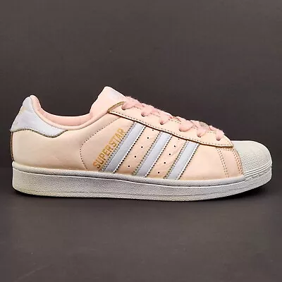 $29.95 • Buy Adidas Womens Originals Superstar Leather Shoes Sneakers US8 UK6.5 Pink | B42001
