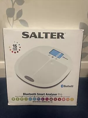 Salter 9192 WH3R Health Curve Bluetooth Smart Bathroom Analyser Scale Measur... • £39.99