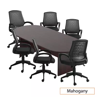 GOF 8FT Conference Table And 6 Chair Set(G10902B Chair Only Available) Mahogany • $2074.72