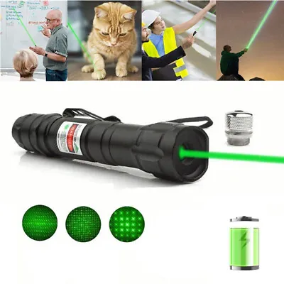 5000Miles Green Laser Pointer Pen High Power Visible Beam Light Pocket Lamp 1mw • £10.59