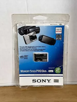 Sony 2GB Memory Stick PRO Duo Mark 2 Card - OEM - MS-MT2G • $22.49