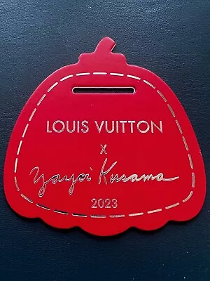 Louis Vuitton X Yayoi Kusama Red Paper Label Authentic LV 8cm / 3 Inch • £40.16
