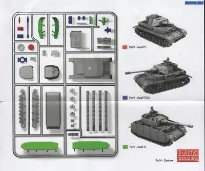 PSC GERMAN PANZER IV TANK - 1 QUICK BUILD TANK - 1:72 Scale Model Kit   • £9.45