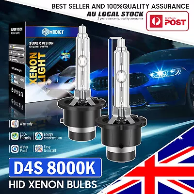 +50% High Bright OEM D4S 8000K HID Bulbs For Toyota Corolla ZR ZRE182R ZRE182 • $46.59