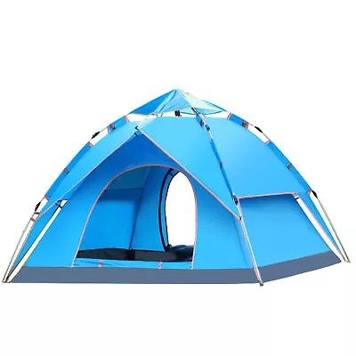 Instant  Up Tent For 3-4 Person Automatic Camping Tent Dome Tent Double O3O8 • $210.33