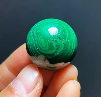 25mm Natural Green Malachite Polished Sphere Ball Reiki Healing B003 • $16.99