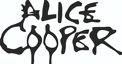 Alice Cooper Band Music Vinyl Cut Stickers Man Cave Wall Door Car Van Laptop • £2.59
