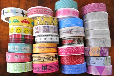 £1.87 • Buy Washi Tape Pictoral 10m+ Roll Decorative Sticky Paper Masking Tape Adhesive