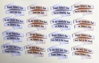 Father’s Day Card Making Banners Toppers Embellishments Sentiments Mixed • £3.75
