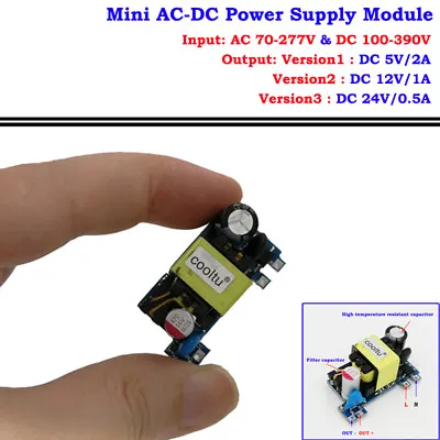 $3.66 • Buy AC-DC Converter AC 110V 220V 230V To DC 5V 12V 24V Power Supply Mini PCB Module