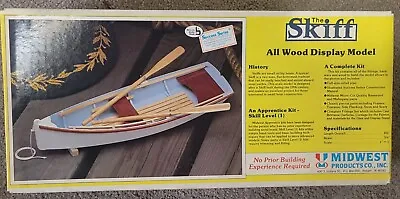 Midwest Products The Skiff 1/12 Scale All Wood Display Model Boat Kit #967 • $29.99