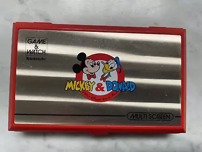Vintage Original Nintendo Game & Watch Mickey Mouse & Donald Duck Rare Console • $150