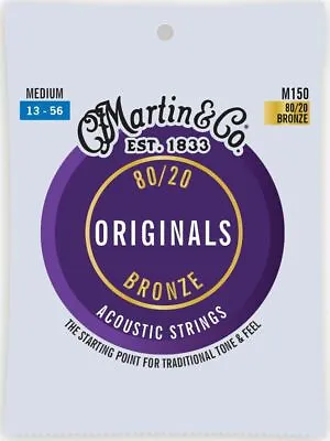 Martin Acoustic Strings Medium Bronze 13-56 M150 • $13.99
