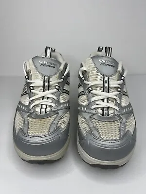 Skechers Women's Shape Ups Sneakers/Shoes SN 11814 /White-Gray -Size 9.5 US • $18