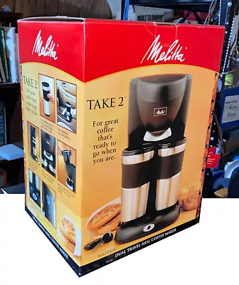 Melitta Take 2 Dual Travel Mug Coffee Maker By Salton Brand New* Open Box • $27.99